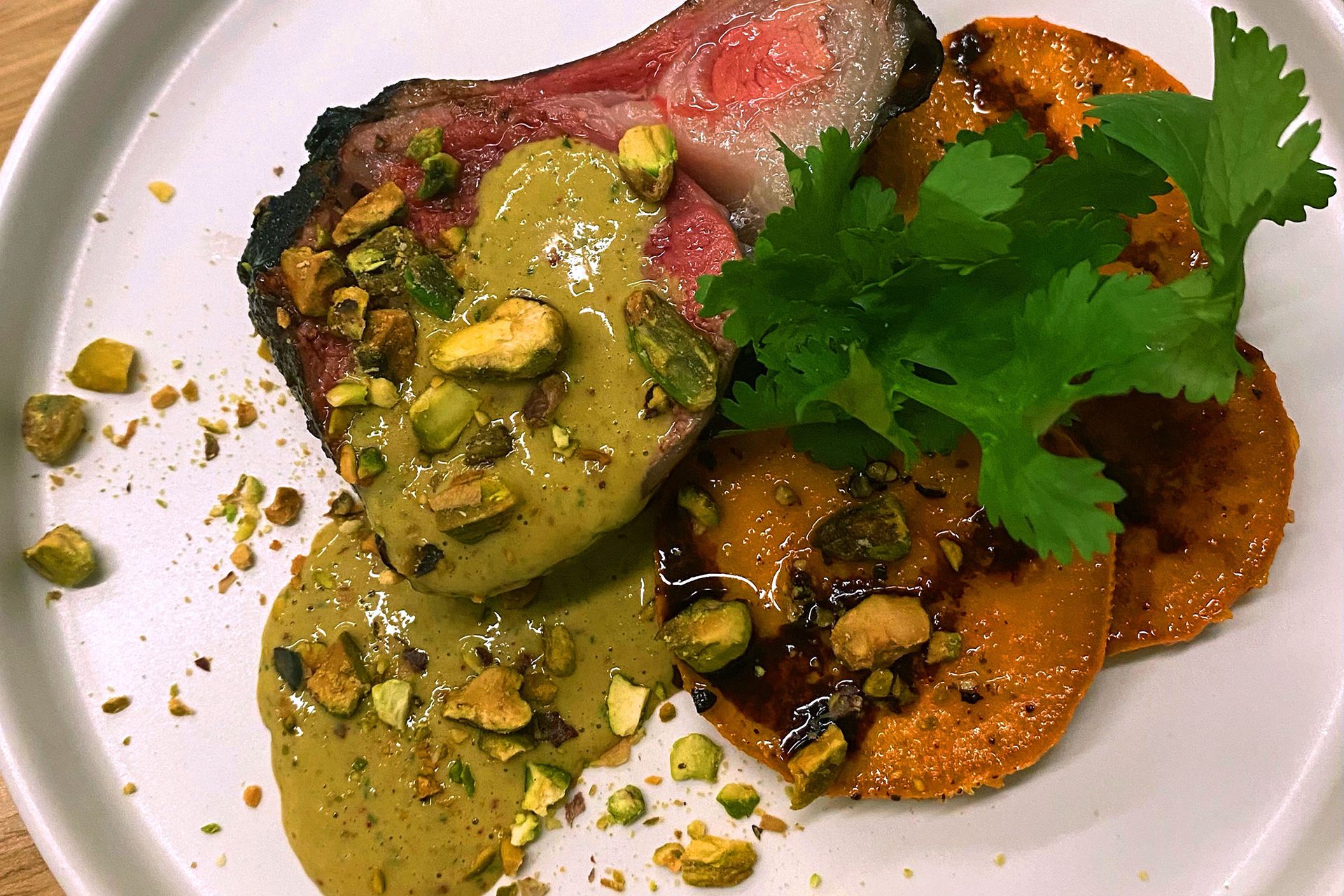 Roasted Rack of Lamb American Pistachio Growers
